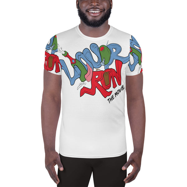 Liquor Run All-Over Print Men's Athletic T-shirt